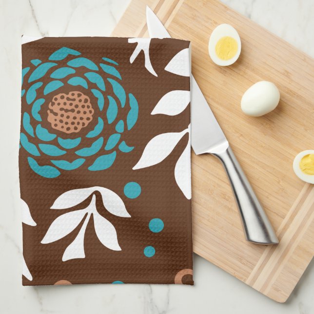 Floral Design 23 Kitchen Towel (Quarter Fold)