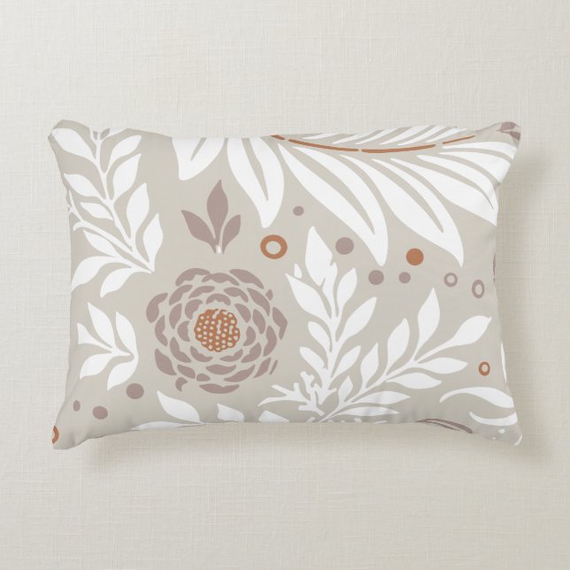 Floral Design 25 Accent Pillow (Front)