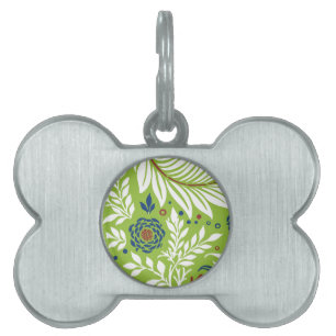 Floral Design 27 Pet ID Tag