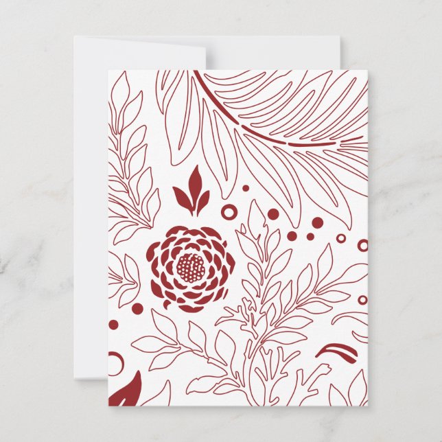 Floral Design 28 Note Card (Front)