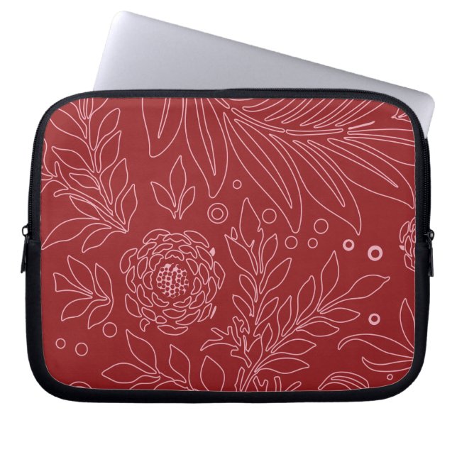 Floral Design 30 Laptop Sleeve (Front)