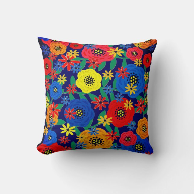 Floral Design 31218 Throw Pillow (Front)