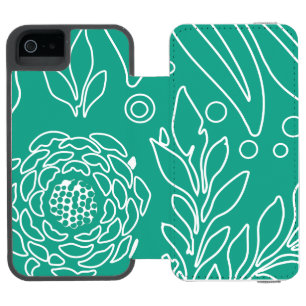Floral Design 34 iPhone SE/5/5s Wallet Case