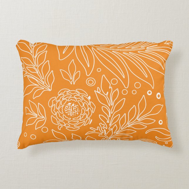 Floral Design 35 Accent Pillow (Front)