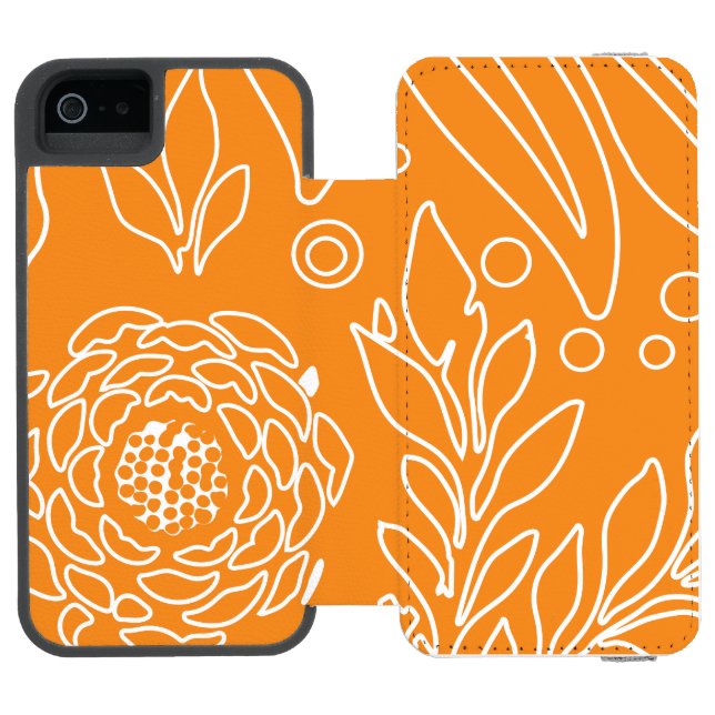 Floral Design 35 Incipio iPhone Wallet Case (Folio Open)