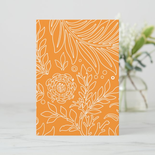 Floral Design 35 Thank You Card (Standing Front)