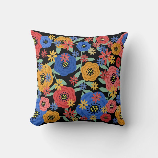 Floral Design 3618 Throw Pillow (Front)