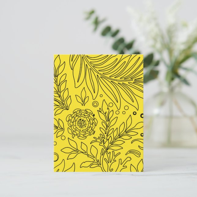 Floral Design 36 Holiday Postcard (Standing Front)