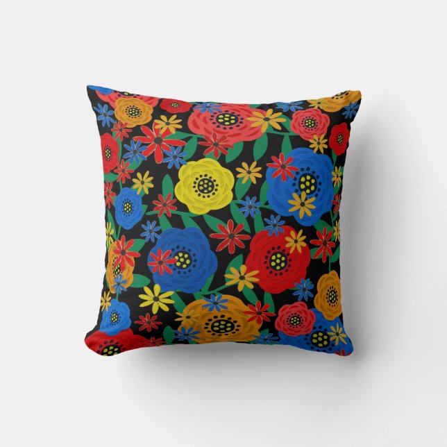 Floral Design 37182 Throw Pillow (Front)