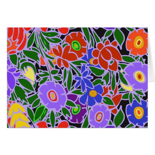 Floral Design #5 Cards (Front Horizontal)
