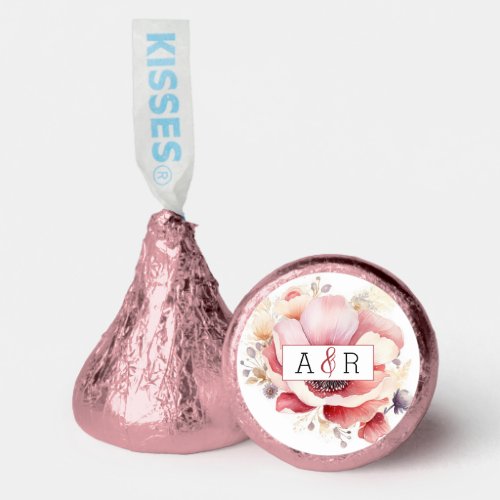 Floral Design Anemone Watercolor Chocolate  Hersheys Kisses