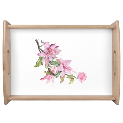 Floral design  Apron for Serving Trays