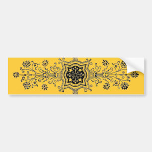 Floral Design Bumper Sticker