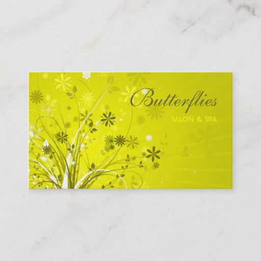 Customizable Floral Design Business Card