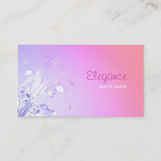 Customizable Floral Design Business Card