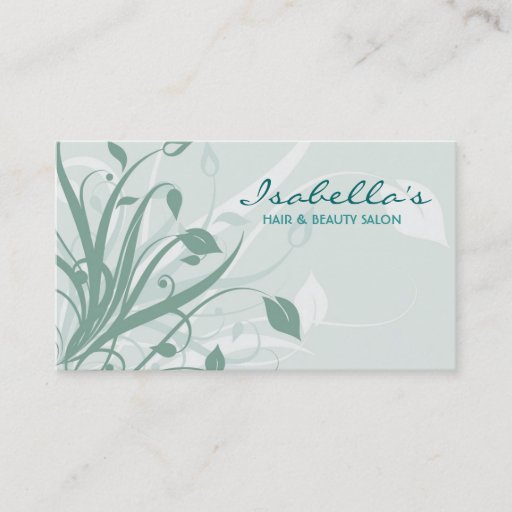 Customizable Floral Design Business Card
