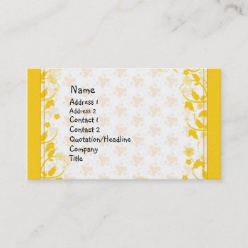 Floral Design Business Card by karanta at Zazzle