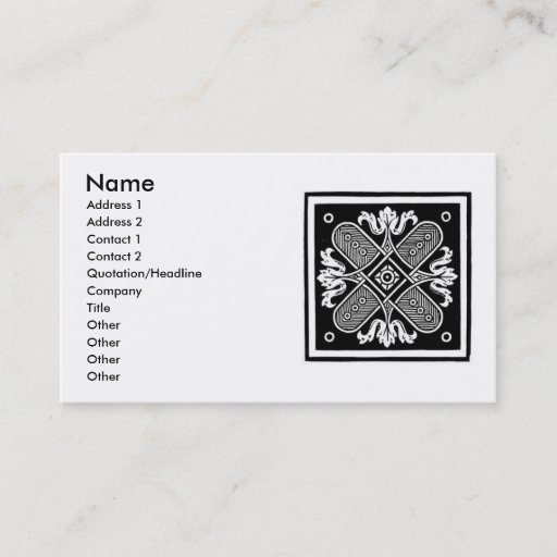 Customizable Floral Design Business Card