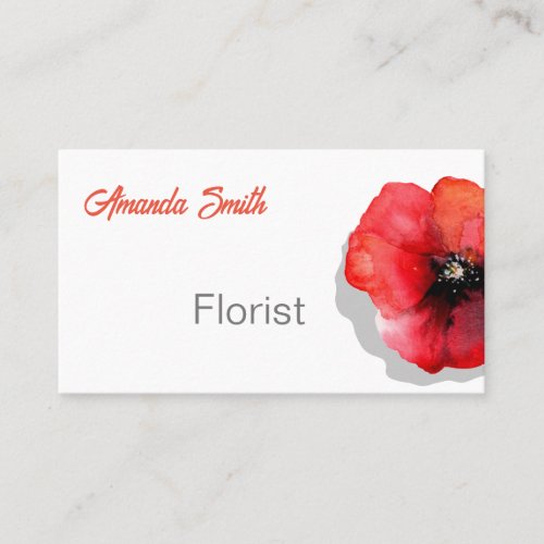 Floral design business card