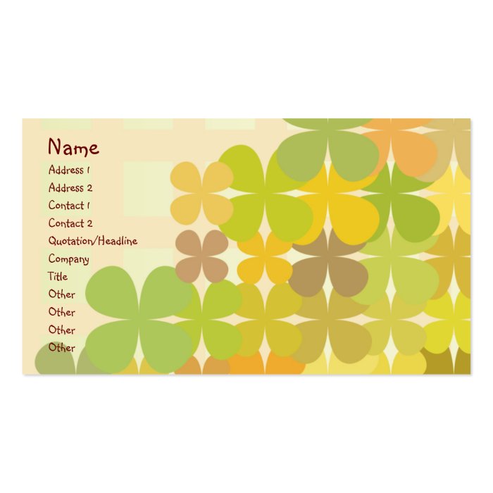 Floral Design Business Card Templates