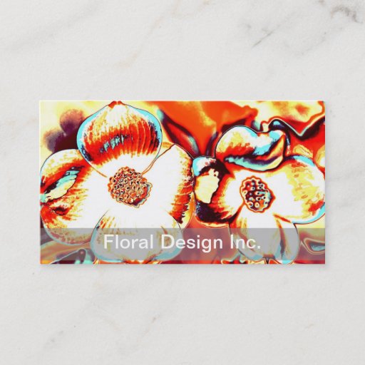 Customizable Floral Design Business Cards