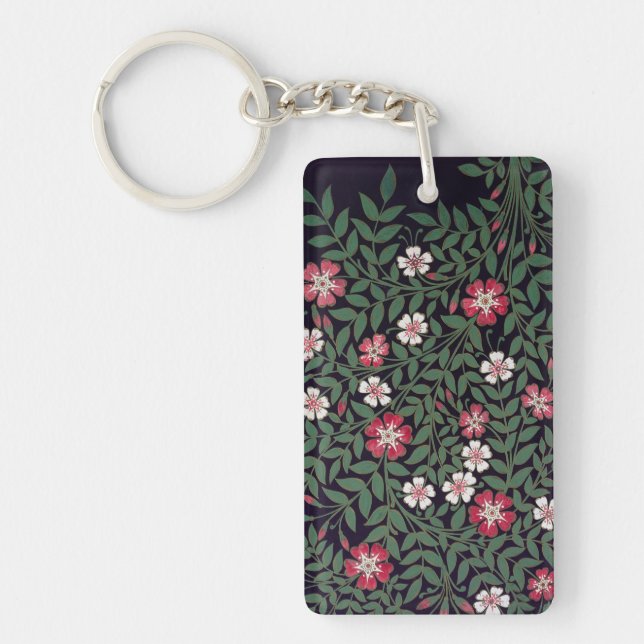 Floral Design by J. Owen, 1863 Keychain (Front)