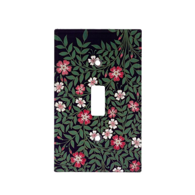 Floral Design by J. Owen, 1863 Light Switch Cover (Front)