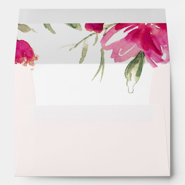 Floral Design Custom Graduation Envelopes (Back (Bottom))