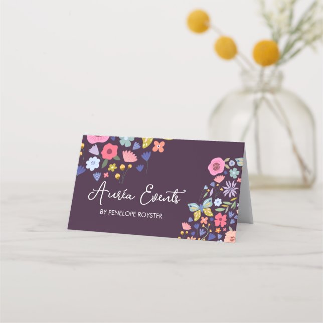 Floral Design Events Appointment Card (Front)