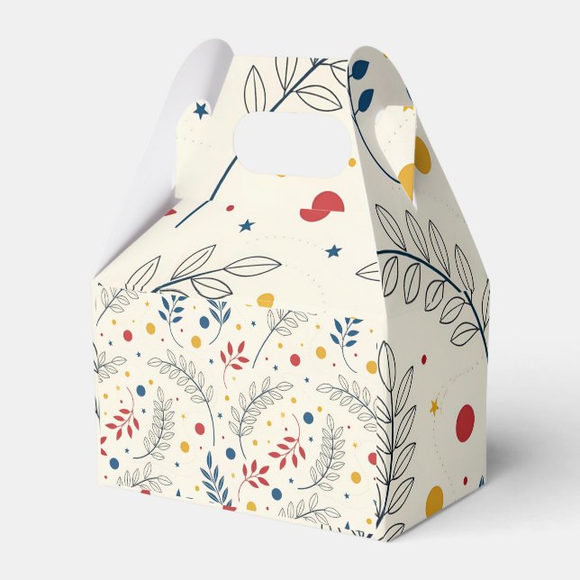 Floral design favor boxes (Front Side)