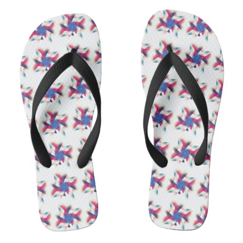 Floral Design Flip Flops