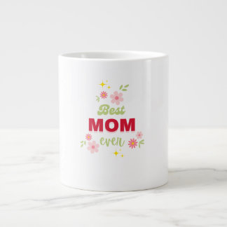 Floral design giant coffee mug