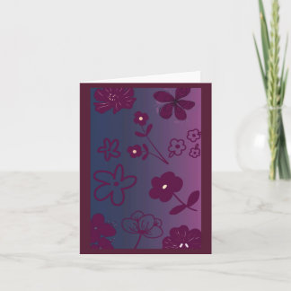 Floral Design  Holiday Card