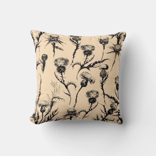 floral Design, home decorationart,graphic decor,ba Throw Pillow (Front)