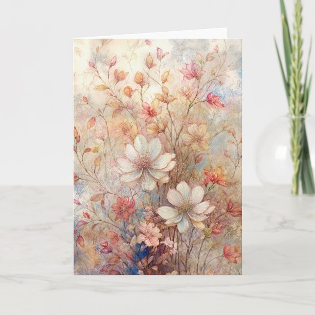 Floral design illustration  card (Front)