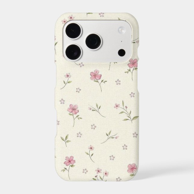 Floral design  iPhone case (Back)