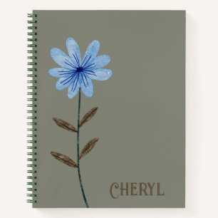 Floral Design Journal Spiral Notebook