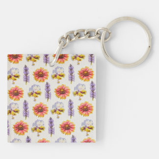 Floral Design Keychain
