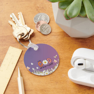 Floral Design Keychain