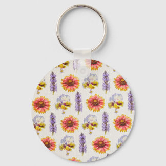 Floral Design Keychain
