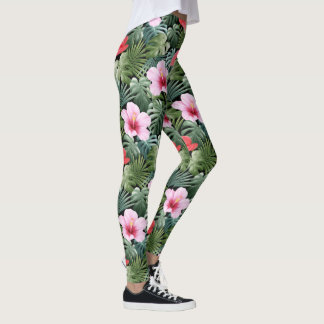 Floral design leggings
