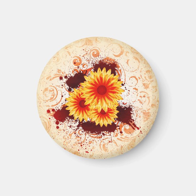 floral design magnet (Front)