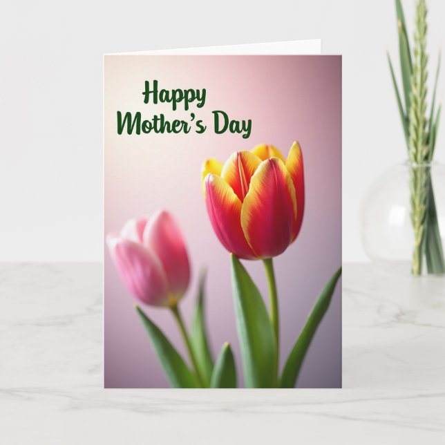 Floral Design Mothers Day Card (Front)