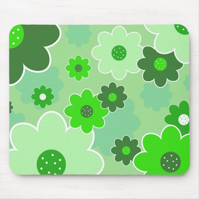 Floral Design Mouse Pad (Front)