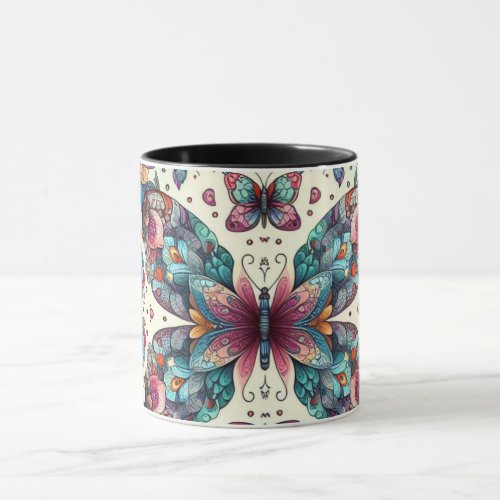 Floral design mug
