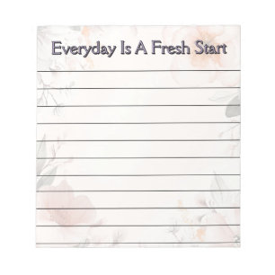 Floral Design Notepad