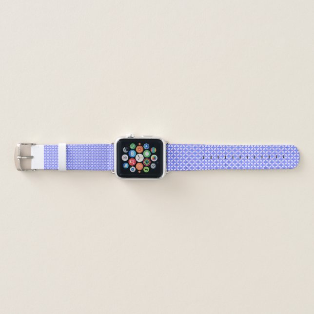 Floral Design Pattern Apple Watch Band (Front)