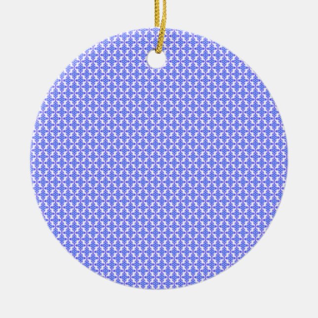 Floral Design Pattern Ceramic Ornament (Front)