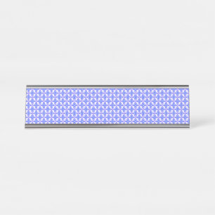 Floral Design Pattern Desk Name Plate
