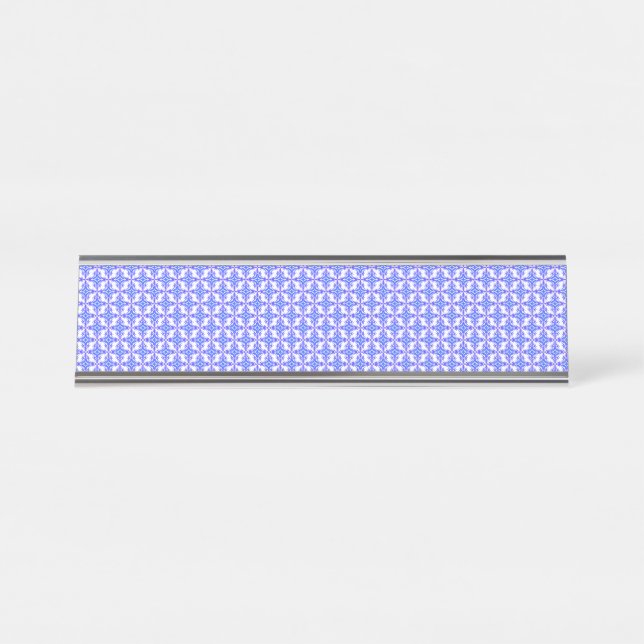 Floral Design Pattern Desk Name Plate (Front)